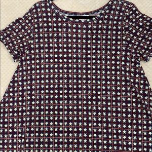 Lularoe Americana Carly Dress L